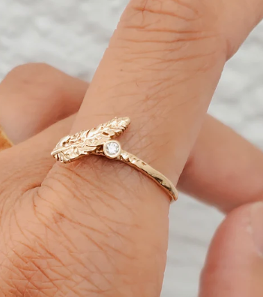 Communion | Protective Feather Ring