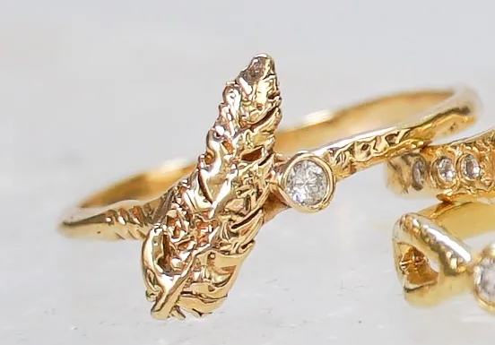 Communion | Protective Feather Ring