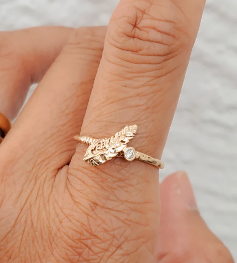 Communion | Protective Feather Ring