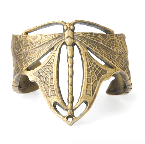 Reclaimed Metal Cuff | Nouveau Dragonfly
