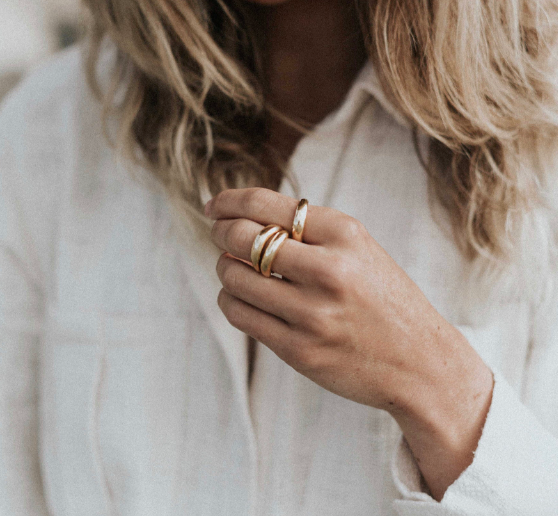 Hand Forged Gold Ring Collection