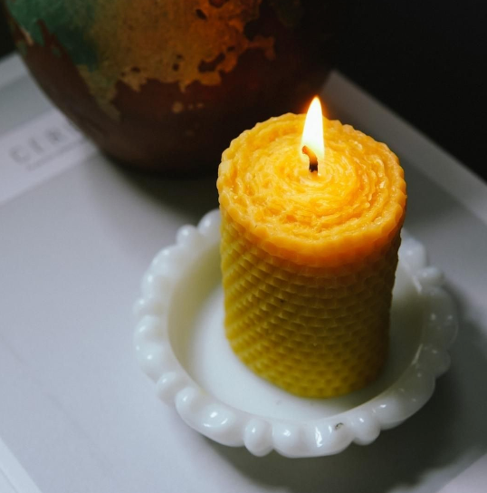 Honeycomb Pillar Candles | Short