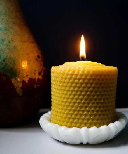 Honeycomb Pillar Candles | Short