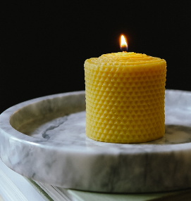 Honeycomb Pillar Candles | Short
