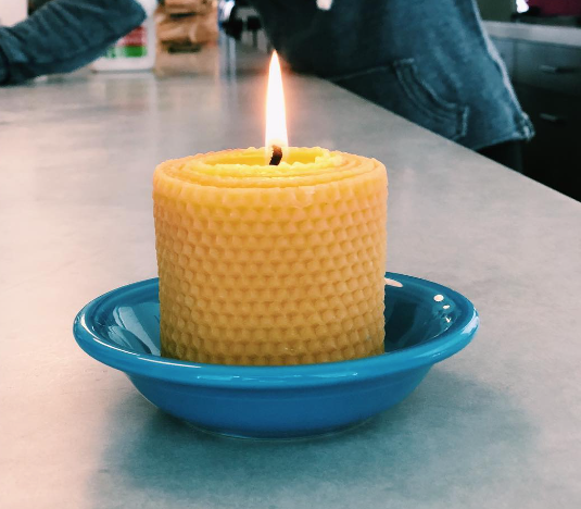 Honeycomb Pillar Candles | Short