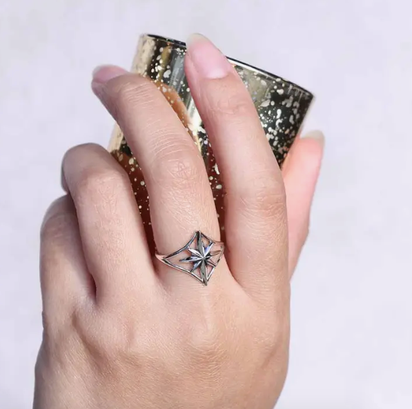 North Star Sterling Silver Ring