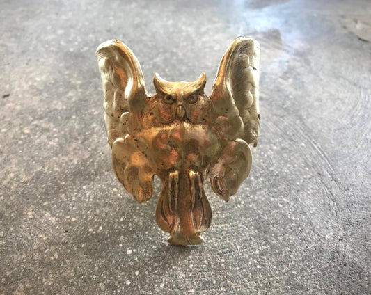 Reclaimed Metal Cuff | Owl