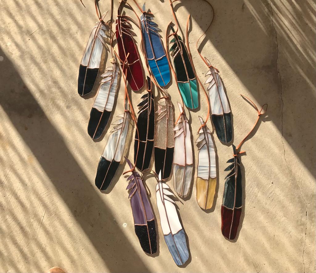 Stained Glass Art | The Feather