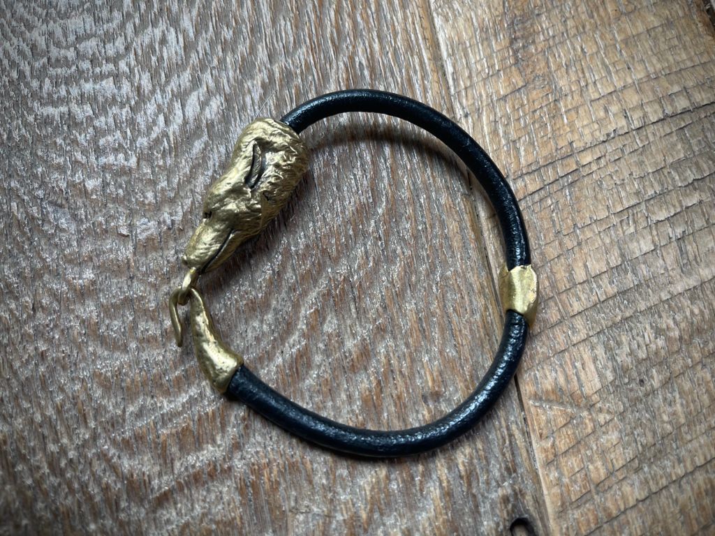 Reclaimed Metal Wolf Bracelet