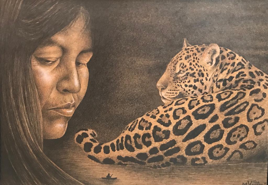 Pencil Drawings | Framed Shipibo Medicina Collection