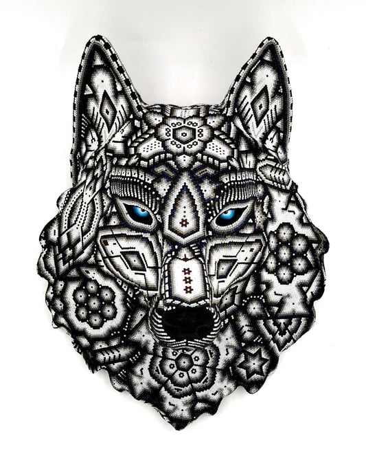 Illusion Wolf | Huichol Beaded