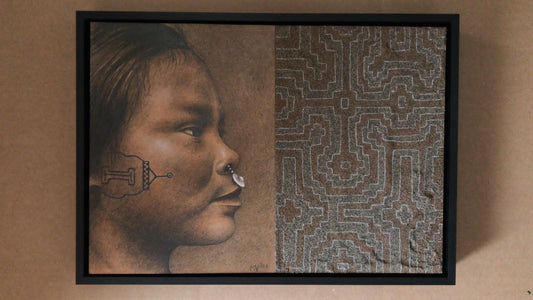 Pencil Drawings | Framed Shipibo Medicina Collection