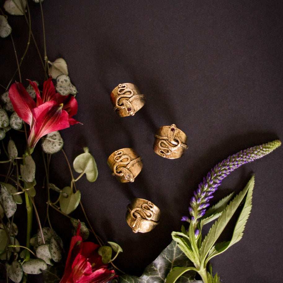 Majestic Serpent Ring Collection
