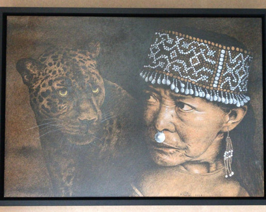 Pencil Drawings | Framed Shipibo Maestra Collection