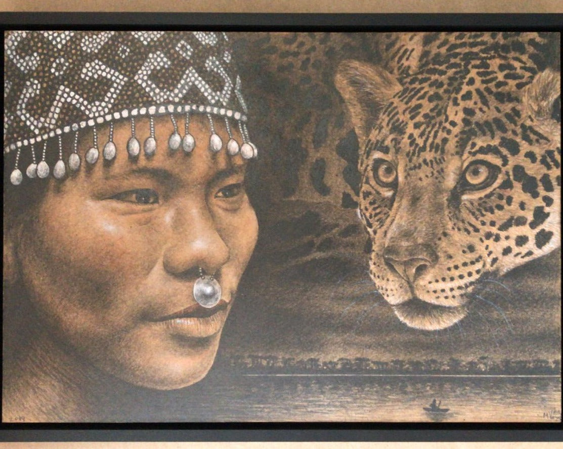 Pencil Drawings | Framed Shipibo Maestra Collection