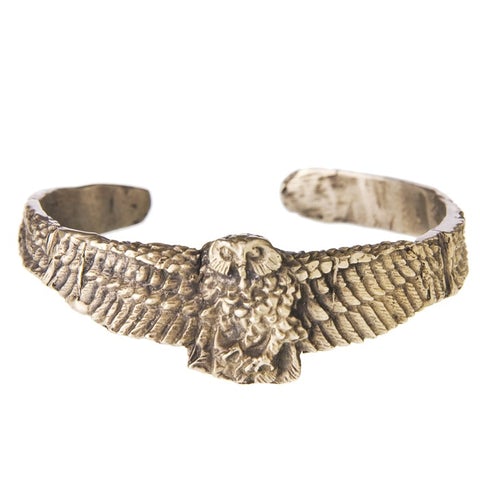 Reclaimed Metal Cuff | Swooping Owl