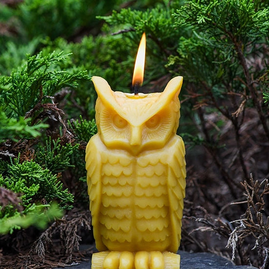 Beeswax Wise Owl Candle