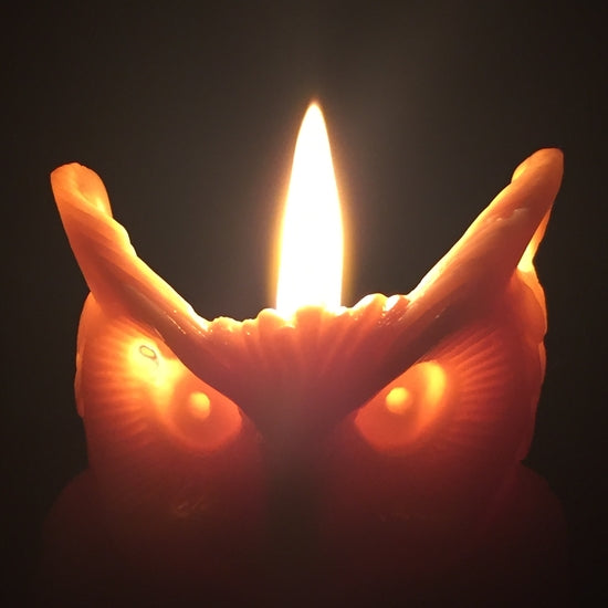 Beeswax Wise Owl Candle