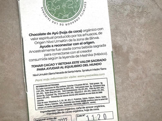 Ywawika Cacao Bar | Hoja De Coca 65%